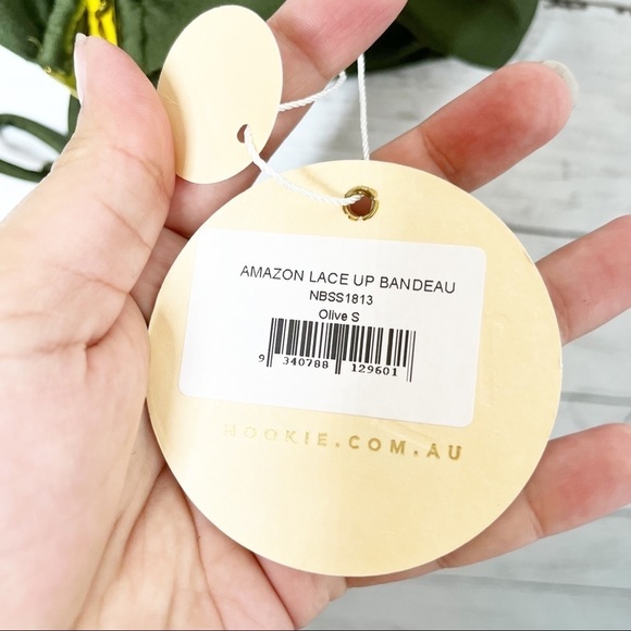 Revolve Nookie Beach Green 2 Piece Amazon Bikini Swimsuit Set XS/S - Picture 8 of 11